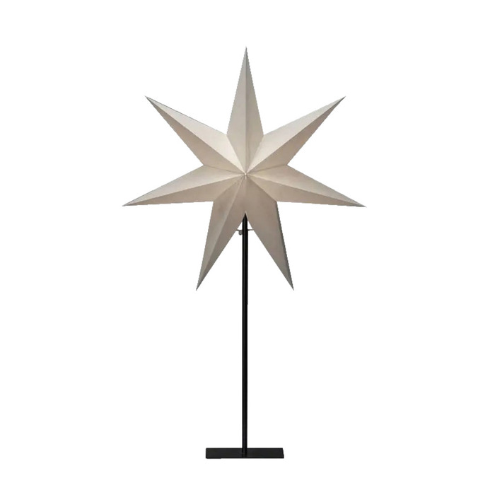 Adventsstjärna Vit m/metallfot Ø50 x H80 cm Konstsmide